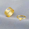 Wholesale Creative Punk Couple Ring Set Alloy Electroplated Peach Ring