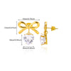 Wholesale Cross Earrings Stainless Steel Gold Plated Geometric Square Striped Jewelry Unisex