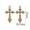 Wholesale Cross Jewelry High Quality Stainless Steel Titanium Steel Plated 18K Gold Oil Pressure Process Totem Pattern