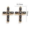 Wholesale Cross Jewelry High Quality Stainless Steel Titanium Steel Plated 18K Gold Oil Pressure Process Totem Pattern
