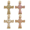 Wholesale Cross Jewelry High Quality Stainless Steel Titanium Steel Plated 18K Gold Oil Pressure Process Totem Pattern