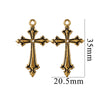 Wholesale Cross Jewelry High Quality Stainless Steel Titanium Steel Plated 18K Gold Oil Pressure Process Totem Pattern