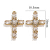 Wholesale Cross Jewelry High Quality Stainless Steel Titanium Steel Plated 18K Gold Oil Pressure Process Totem Pattern