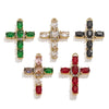Wholesale Cross Jewelry High Quality Stainless Steel Titanium Steel Plated 18K Gold Oil Pressure Process Totem Pattern