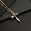 Wholesale Cross Necklace Pendant Hiphop Fashion Light Luxury Style Copper Ochain Micropaved For Men And Women