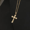 Wholesale Cross Necklace Pendant Hiphop Fashion Light Luxury Style Copper Ochain Micropaved For Men And Women