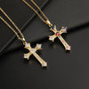 Wholesale Cross Necklace Pendant Hiphop Fashion Light Luxury Style Copper Ochain Micropaved For Men And Women