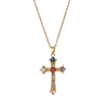 Wholesale Cross Necklace Pendant Hiphop Fashion Light Luxury Style Copper Ochain Micropaved For Men And Women