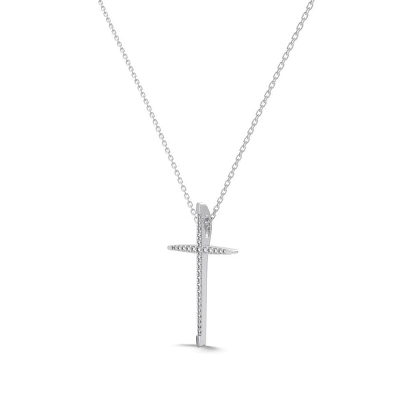 Wholesale Cross Necklace 925 Sterling Silver Geometric Electroplating Women's Neck Jewelry