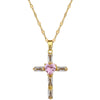 Wholesale Cross Titanium Steel And Copper Necklace With Geometric Pattern For Women