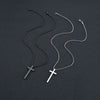 Wholesale Cross Titanium Steel And Pearl Sweater Chain In Ins Punk Style