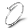 Wholesale Crosspattern Sticky Brick Stainless Steel Nail Bracelet