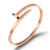 Wholesale Crosspattern Sticky Brick Stainless Steel Nail Bracelet