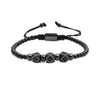 Wholesale Crown Pattern Copper Microinlaid Zircon Bracelet Set Unisex