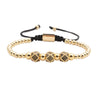 Wholesale Crown Pattern Copper Microinlaid Zircon Bracelet Set Unisex