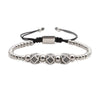 Wholesale Crown Pattern Copper Microinlaid Zircon Bracelet Set Unisex