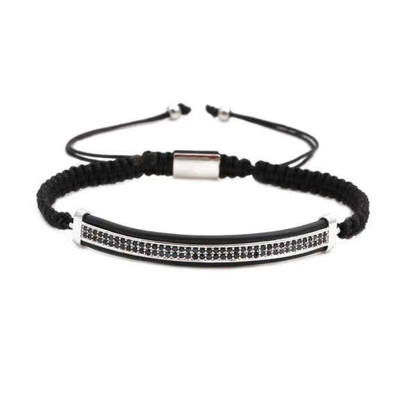 Wholesale Crown Pattern Copper Microinlaid Zircon Bracelet Set Unisex