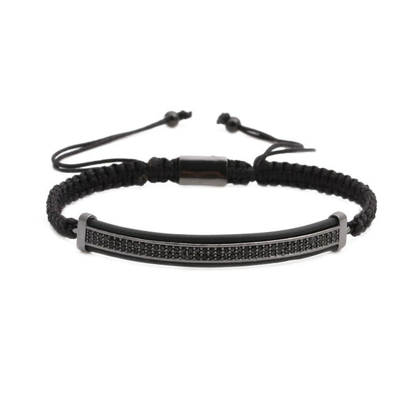 Wholesale Crown Pattern Copper Microinlaid Zircon Bracelet Set Unisex