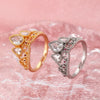 Wholesale Crown Ring Copper Diamondencrusted Zircon Electroplating Women's