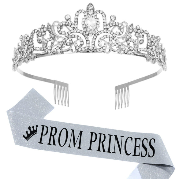 Wholesale Crown Zinc Alloy Crystal Electroplating Unisex Party Decoration