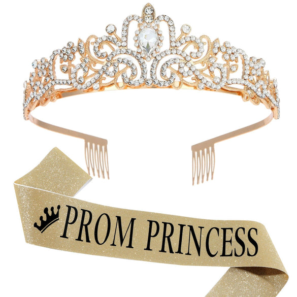 Wholesale Crown Zinc Alloy Crystal Electroplating Unisex Party Decoration
