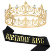 Wholesale Crown Zinc Alloy Crystal Electroplating Unisex Party Decoration