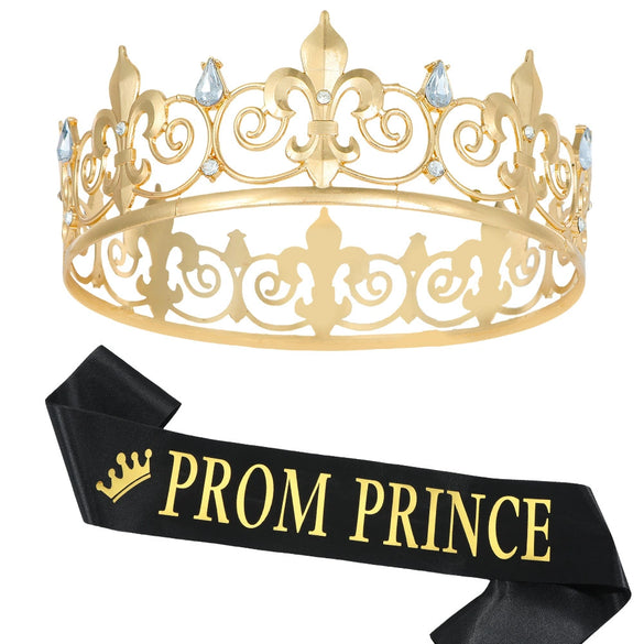 Wholesale Crown Zinc Alloy Crystal Electroplating Unisex Party Decoration