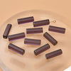 Wholesale Crystal Glass Long Square Straight Tube Beads Jewelry Making Materials For Earring Necklace Bracelet
