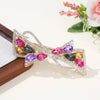 Wholesale Crystal Hairpin For Middleaged And Elderly Women Diamondencrusted Bow Design