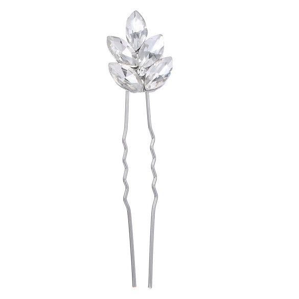 Wholesale Crystal Hairpin For Women With Leaf Design