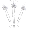 Wholesale Crystal Hairpin For Women With Leaf Design