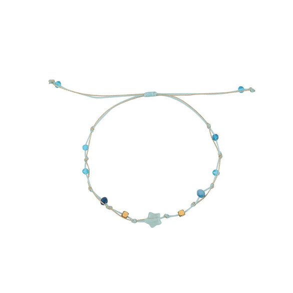 Wholesale Crystal Handmade Star Pattern Braided Bracelet For Women