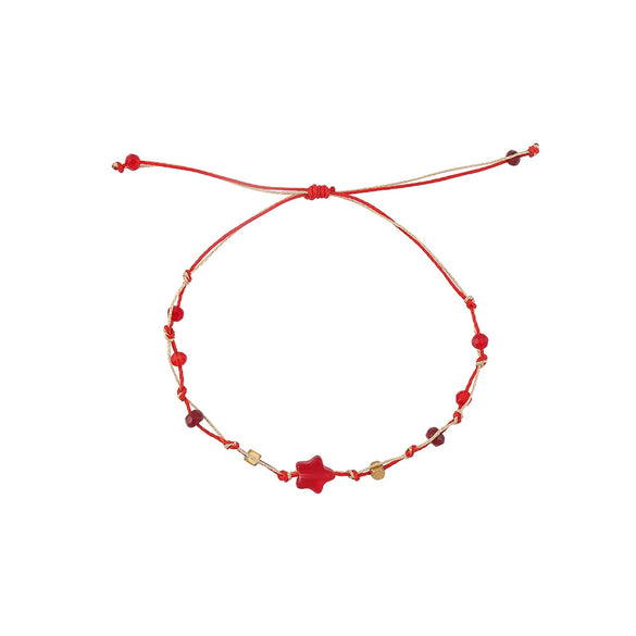 Wholesale Crystal Handmade Star Pattern Braided Bracelet For Women