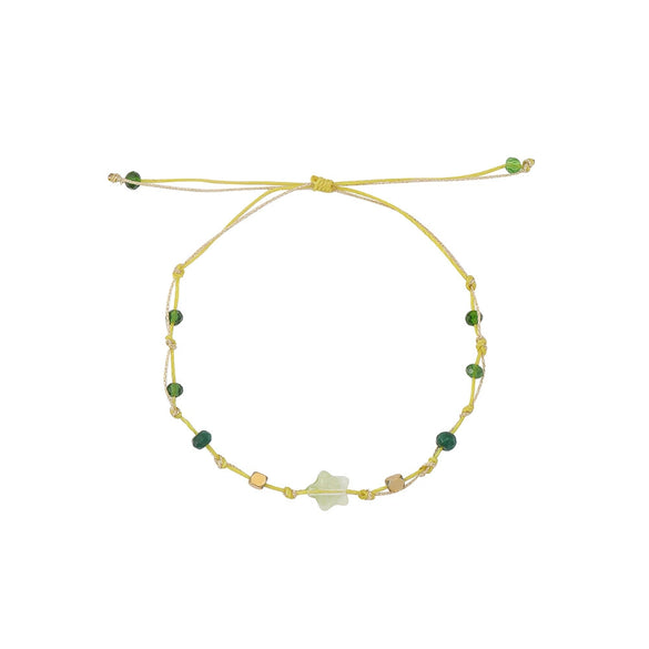 Wholesale Crystal Handmade Star Pattern Braided Bracelet For Women
