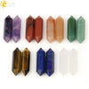 Wholesale Crystal Natural Stone Pyramid Yoga Ornament Dripping Oil Pendant