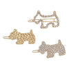 Wholesale Crystal Rhinestone Plaid Animal Frog Clip Hairpin For Women And Female Dog Pets
