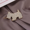 Wholesale Crystal Rhinestone Plaid Animal Frog Clip Hairpin For Women And Female Dog Pets