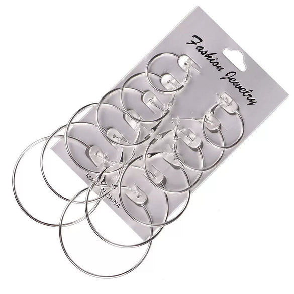 Wholesale Cshaped Imitation Pearl Earrings Set Alloy Animal Zodiac Pattern Set With Diamonds Retro Women's