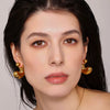 Wholesale Cshaped Round Bead Earrings With Fine Steel Balls And High Texture Stainless Steel Ushape And Geometric Pattern Electroplated Women's Exaggerated Earrings