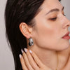Wholesale Cshaped Round Bead Earrings With Fine Steel Balls And High Texture Stainless Steel Ushape And Geometric Pattern Electroplated Women's Exaggerated Earrings