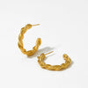 Wholesale Cshaped Stainless Steel Electroplated Color Retention Minimalist Design Fashion Women's Earrings