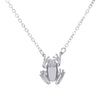 Wholesale Cute Animal Frog Pendant Necklace Copper Electroplating