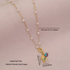 Wholesale Cute Animal Pattern Stainless Steel Marine Turtle Fishtail Clavicle Imitation Pearl Necklace