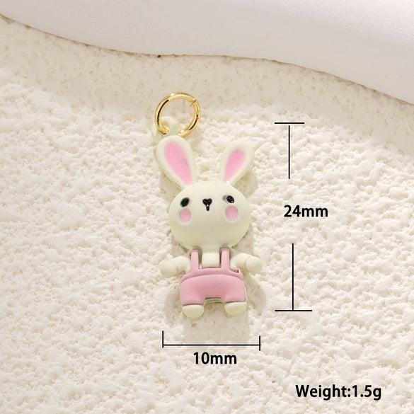 Wholesale Cute Animal Pendant Copper Oil Drops Diy Accessories