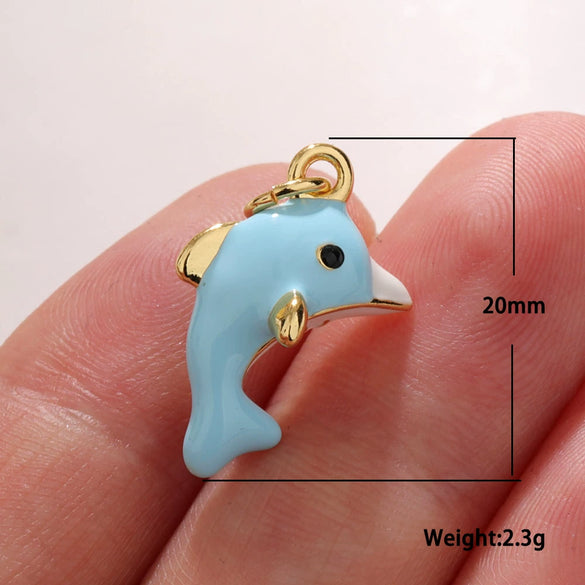 Wholesale Cute Animal Pendant Copper Oil Drops Diy Accessories