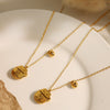 Wholesale Cute Animal Zodiac Cat Pendant Necklace 316L Stainless Steel 316L Stainless Steel Electroplating Jewelry