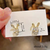 Wholesale Cute Animal Zodiac Geometric Copper Earrings Inlaid With Zircon For Women