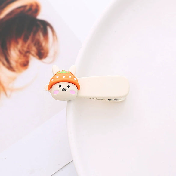 Wholesale Cute Animals Metal Duckbill Hair Clips With Paint Treatment