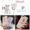 Wholesale Cute Bear Love Heartshaped Diamond Mobile Phone Jewelry Accessories Alloy Electroplated