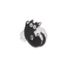 Wholesale Cute Cartoon Black Cat Cloud Shape Alloy Drop Oil Electroplated Brooch Badge